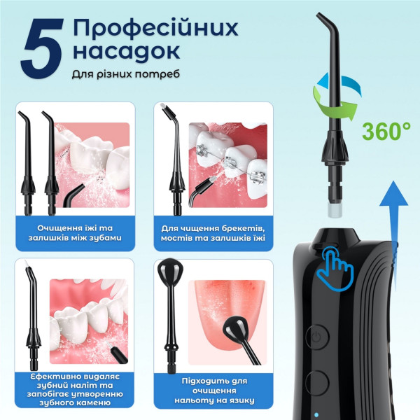 Фото - Ирригатор H2OFloss HF-A6 Black