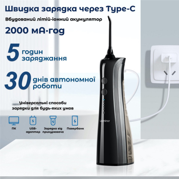 Фото - Ирригатор H2OFloss HF-A6 Black