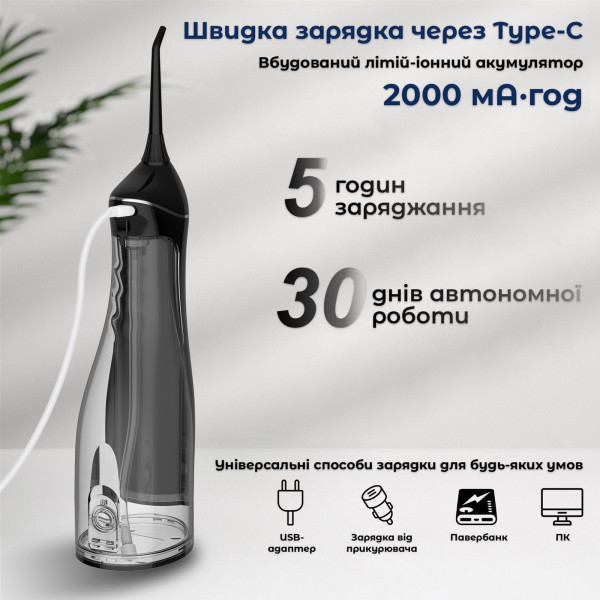 Фото - Іригатор H2OFloss HF-C102 Black