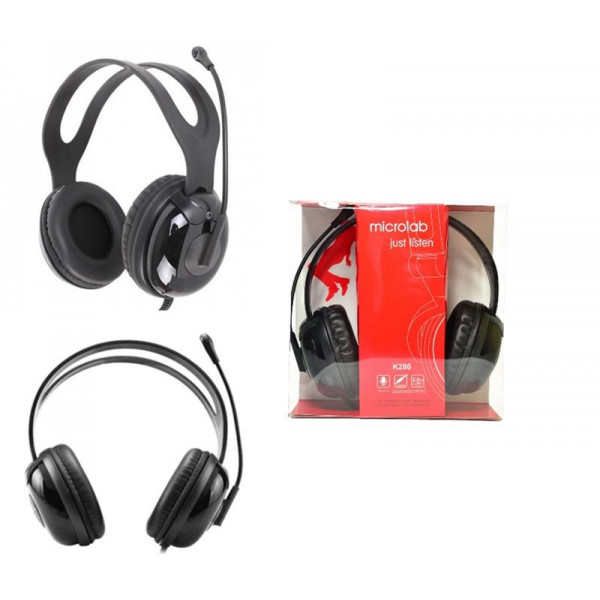 Фото - Наушники полноразмерные проводные Microlab K280B Black