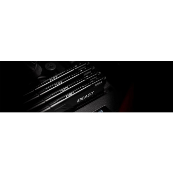 Фото - Память DDR Kingston 2x16GB DDR4 3733 Fury Beast Black (KF437C19BB1K2/32)