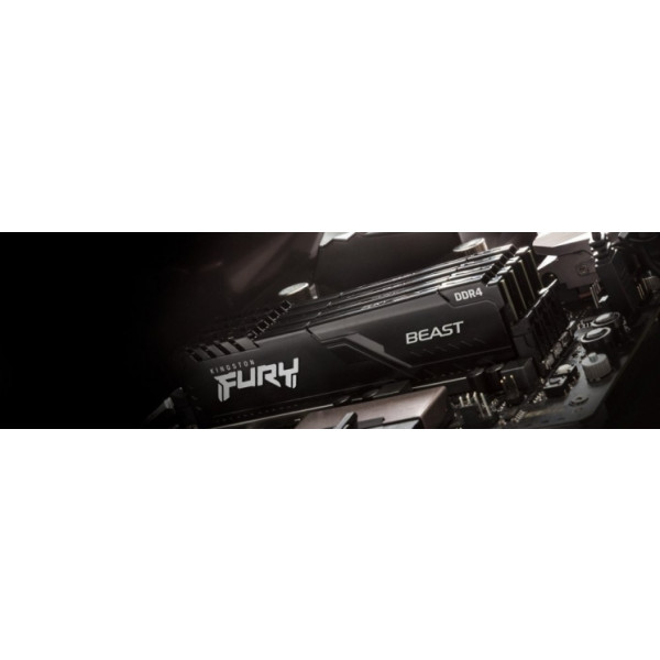 Фото - Память DDR Kingston 2x16GB DDR4 3733 Fury Beast Black (KF437C19BB1K2/32)