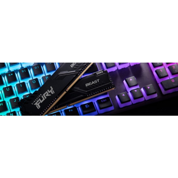 Фото - Память DDR Kingston 2x16GB DDR4 3733 Fury Beast Black (KF437C19BB1K2/32)
