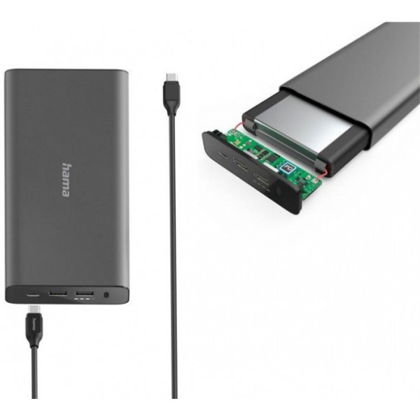 Фото - Батарея мобільна Hama Power Bank 26800 mAh (00200012)