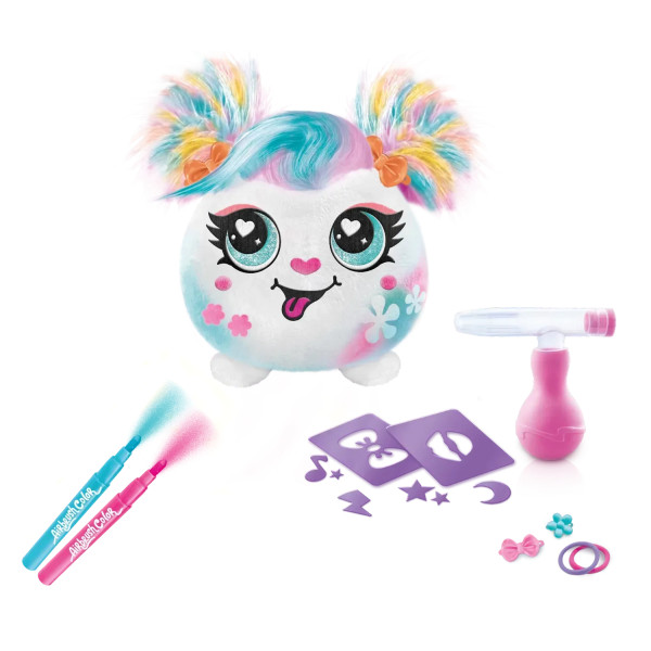 Фото - Набір для декупажу та розпису Canal Toys DIY AIRBRUSH PLUSH - Hair'iffic Зроби зачіску - Піксі (AIR038/2)