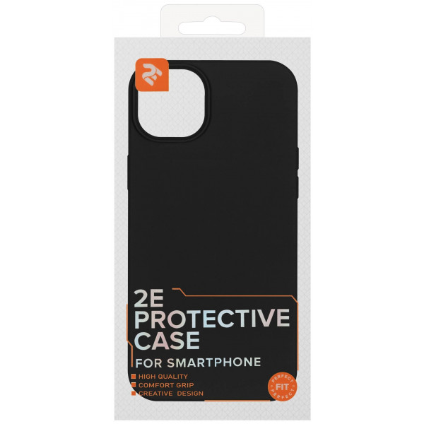 Фото - Чохол для смартфону 2E for Apple iPhone 14 Pro Max Liquid Silicone Black (2E-IPH-14PRM-OCLS-BK)