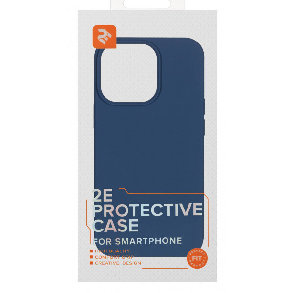 Фото - Чохол для смартфону 2E for Apple iPhone 14 Pro Liquid Silicone Cobalt Blue (2E-IPH-14PR-OCLS-CB)