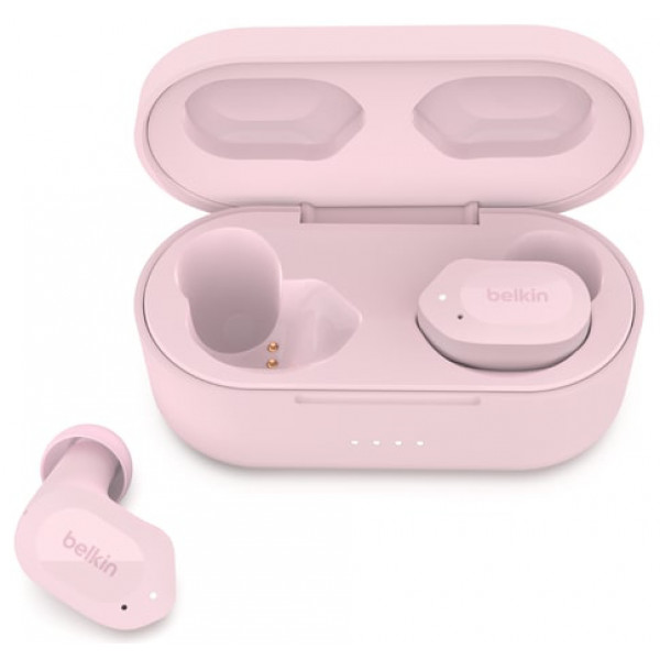 Фото - Наушники вкладыши беспроводные TWS Belkin Soundform Play True Wireless Pink (AUC005BTPK)