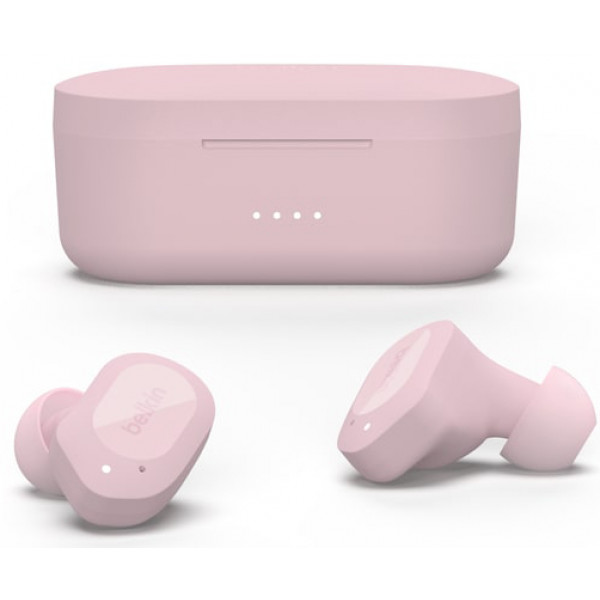 Фото - Наушники вкладыши беспроводные TWS Belkin Soundform Play True Wireless Pink (AUC005BTPK)