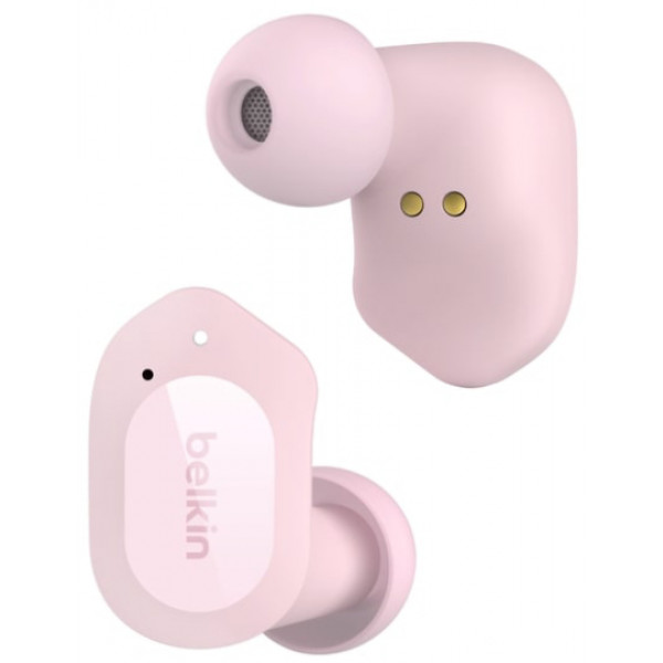 Фото - Наушники вкладыши беспроводные TWS Belkin Soundform Play True Wireless Pink (AUC005BTPK)