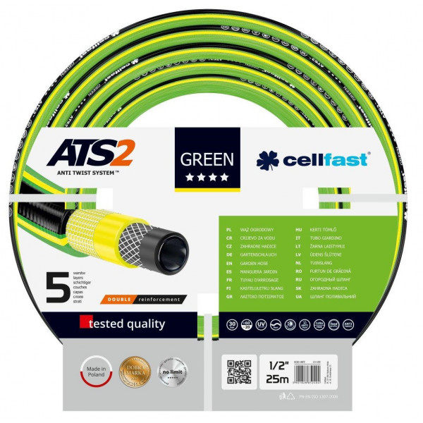 Фото - Шланг поливочный Cellfast Green Ats 1/2" (15-100)