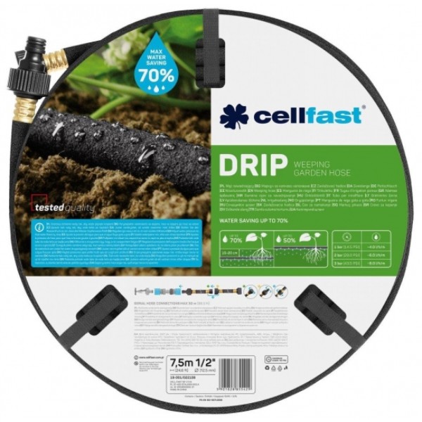 Фото - Шланг поливочный Cellfast Drip 1/2' (19-002)
