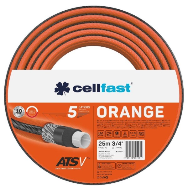Фото - Шланг поливочний Cellfast Orange 3/4' (15-021)