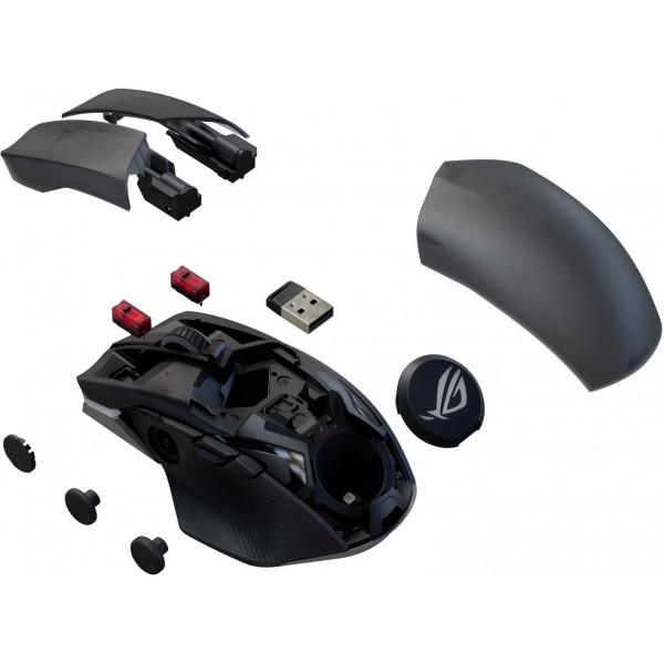 Фото - Миша бездротова ігрова Asus ROG Chakram X Origin RGB USB/WL/BT Black (90MP02N1-BMUA00)