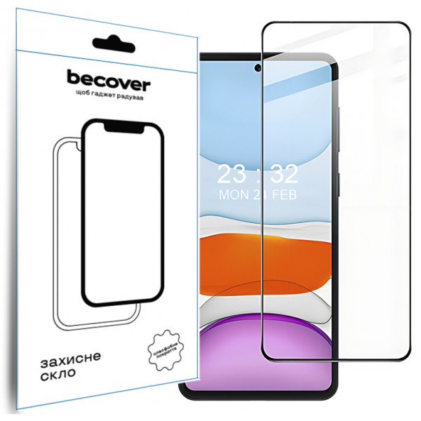 Фото - Захисне скло для смартфону BeCover Oppo A60 Black (711666)