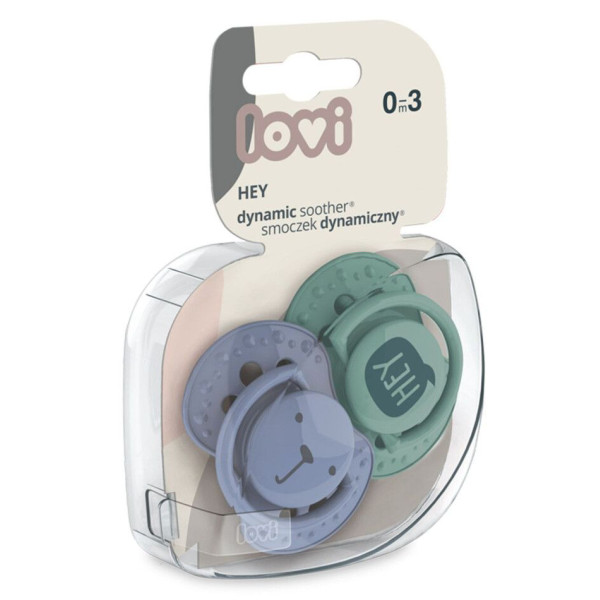 Фото - Симетрична пустушка Lovi 0-3 міс 2 шт. Hey Boy (22/885boy)