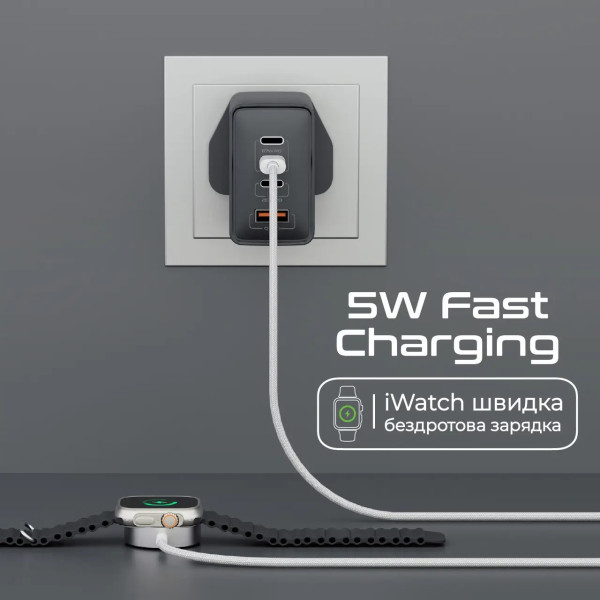 Фото - Кабель для зарядки Promate USB-C 5V/1A 1.2m (watchlink-c)