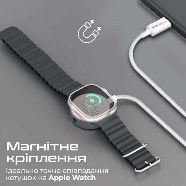 Фото - Кабель для зарядки Promate USB-C 5V/1A 1.2m (watchlink-c)