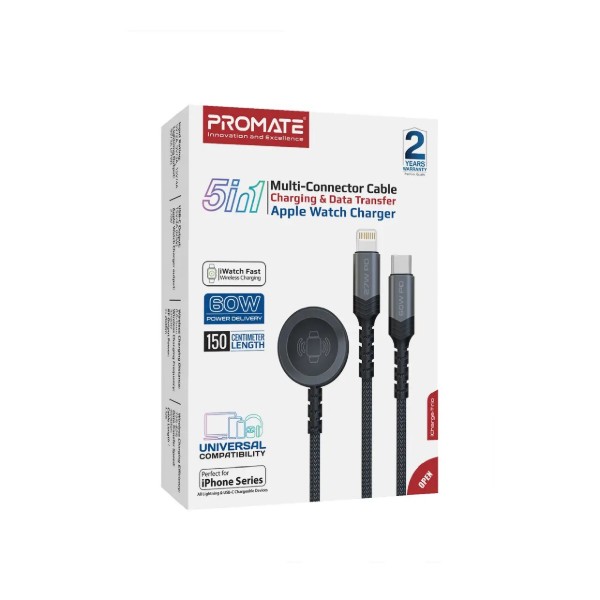 Фото - Кабель Promate icharge-trio.black