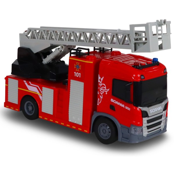 Фото - Наземна спецтехніка TechnoDrive Big Truck – ПОЖЕЖНА МАШИНА SCANIA (світло, звук, функція води) (6407KS)