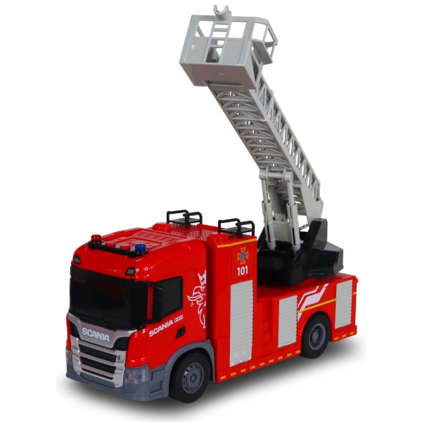 Фото - Наземна спецтехніка TechnoDrive Big Truck – ПОЖЕЖНА МАШИНА SCANIA (світло, звук, функція води) (6407KS)