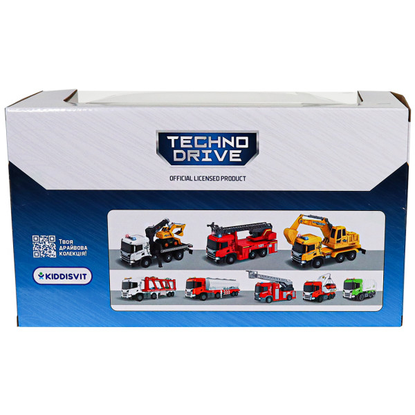 Фото - Наземна спецтехніка TechnoDrive Big Truck – ЕВАКУАТОР SCANIA З МАШИНОЮ (світло, звук) (6408KS)