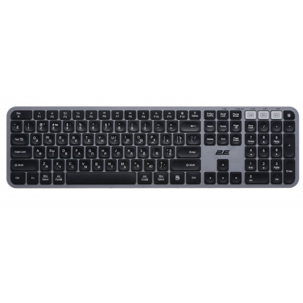 Фото - Клавиатура беспроводная 2E KS240 WL BT Gray (2E-KS240WG)