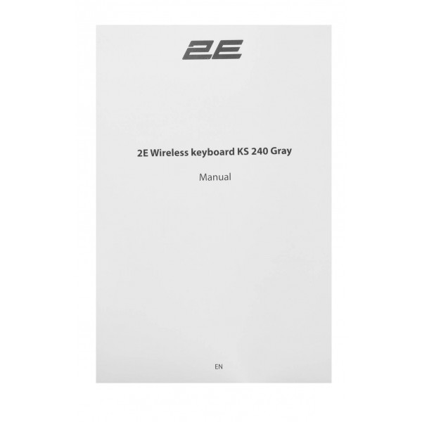 Фото - Клавиатура беспроводная 2E KS240 WL BT Gray (2E-KS240WG)