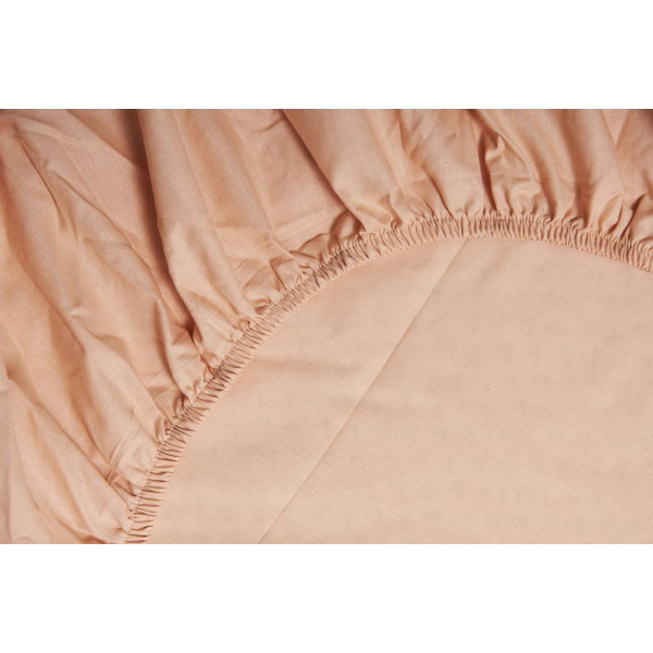 Фото - Простирадло полуторне Moon&Star на гумці Cream Бязь Gold Люкс 140х200х20 см (MS-850000130)