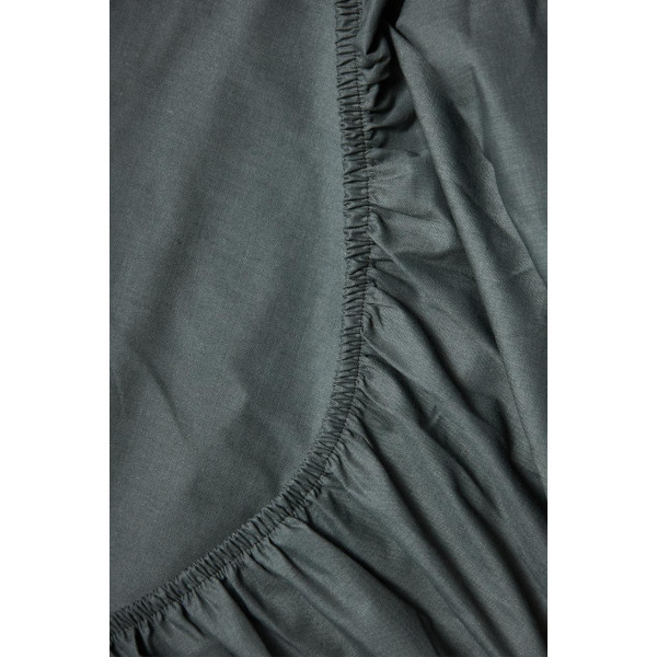 Фото - Простирадло полуторне Moon&Star на гумці Dark Green Бязь Gold Люкс 140х200х20 см (MS-850000170)