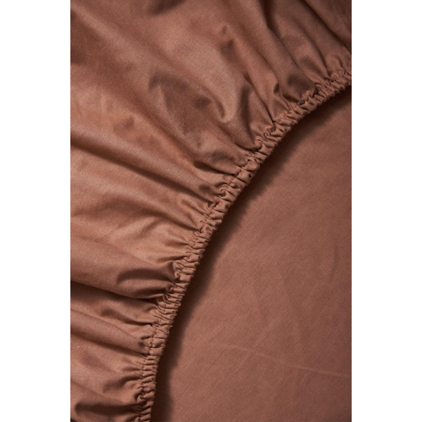 Фото - Простирадло полуторне Moon&Star на гумці Light Brown Бязь Gold Люкс 140х200х20 см (MS-850000330)