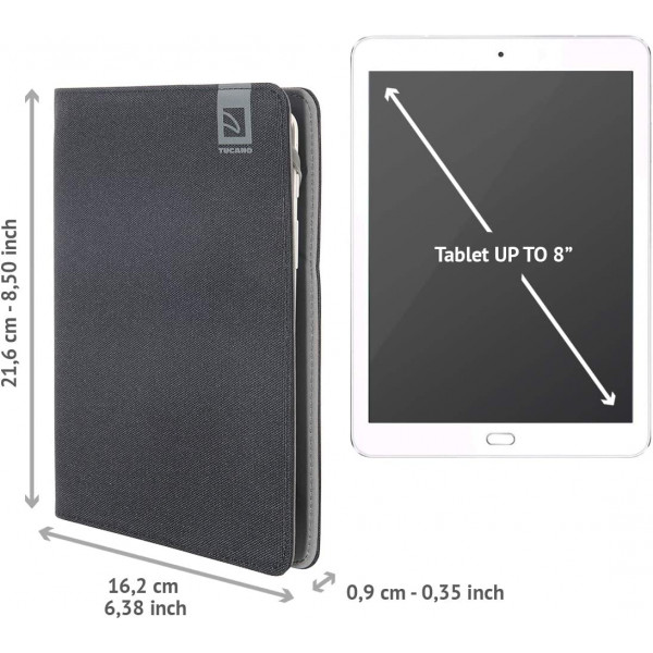 Фото - Чохол для планшету Tucano Vento Universal 7-8 Black (TAB-VT78)
