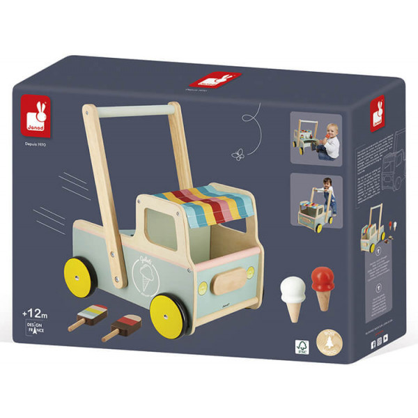 Фото - Толокар Janod Візок з морозивом (J08049)