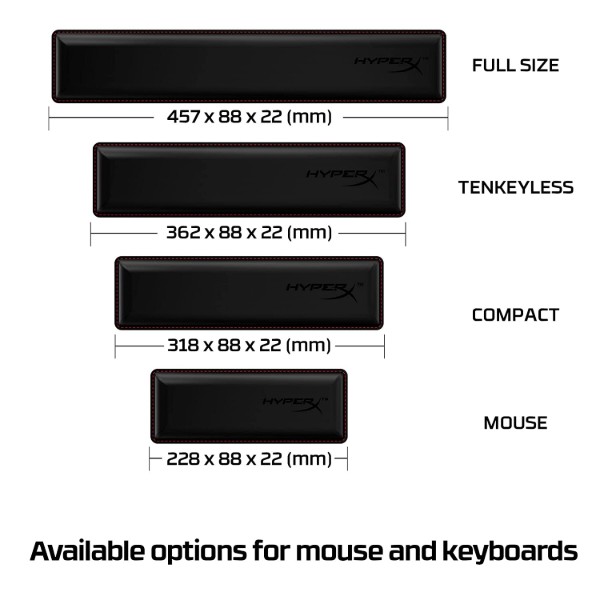 Фото - Подставка под запястье HyperX Wrist Rest Mouse Black (4Z7X2AA)