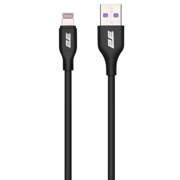 Фото - Кабель 2E USB-A - Lightning Glow 1 m Black (2E-CCAL-BL) Фото - Кабель 2E USB-A - Lightning Glow 1 m Black (2E-CCAL-BL)