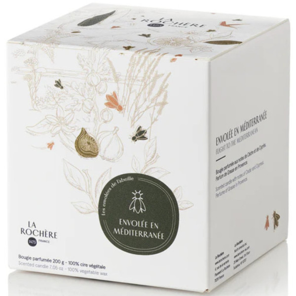 Фото - Свічка скло La Rochere 644914 ABEILLE EN MEDITERRANEE 200 гр.