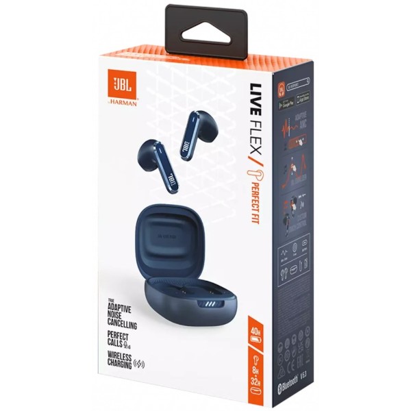 Фото - Наушники вкладыши беспроводные TWS JBL Live Flex Blue (JBLLIVEFLEXBLU)