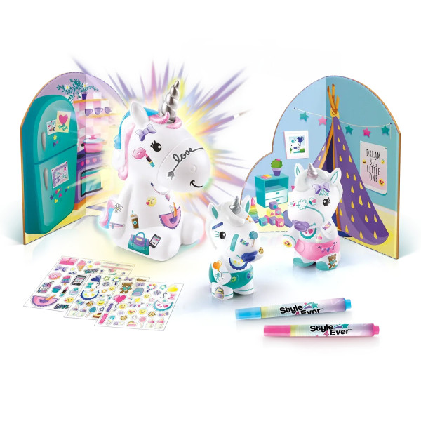 Фото - Набір для декупажу та розпису Canal Toys Style 4 Ever Мої улюбленці - Родина сяючіх єдинорогів (OFG287/1)