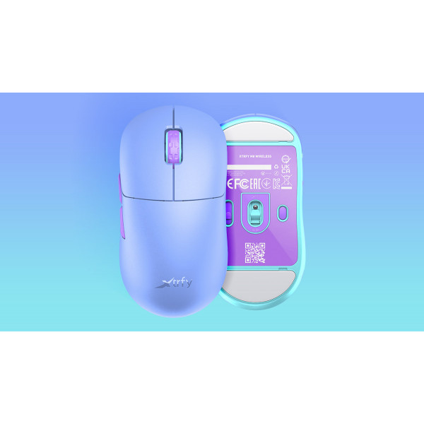 Фото - Миша бездротова ігрова Xtrfy M8 WIRELESS Frosty Purple (M8W-RGB-PURPLE)