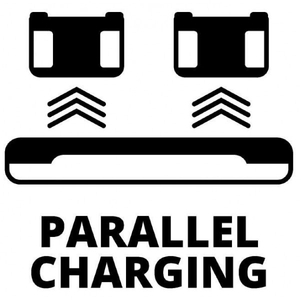 Фото - З/У к аккумуляторной батарее для электроинструментов Einhell 18V 2x4.0Ah Twincharger Kit + набор аккумуляторов (4512112)