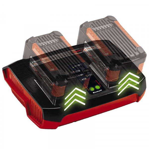 Фото - З/У к аккумуляторной батарее для электроинструментов Einhell 18V 2x4.0Ah Twincharger Kit + набор аккумуляторов (4512112)