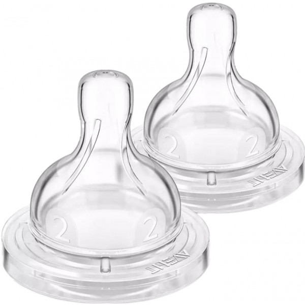 Фото - Малий потік соска дитяча силіконова Philips SCY762/02