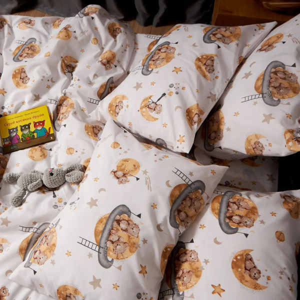 Фото - Наволочка Moon&Star Бязь Gold Люкс Teddy Dreams 60х60 2 шт. (MS-840001468)