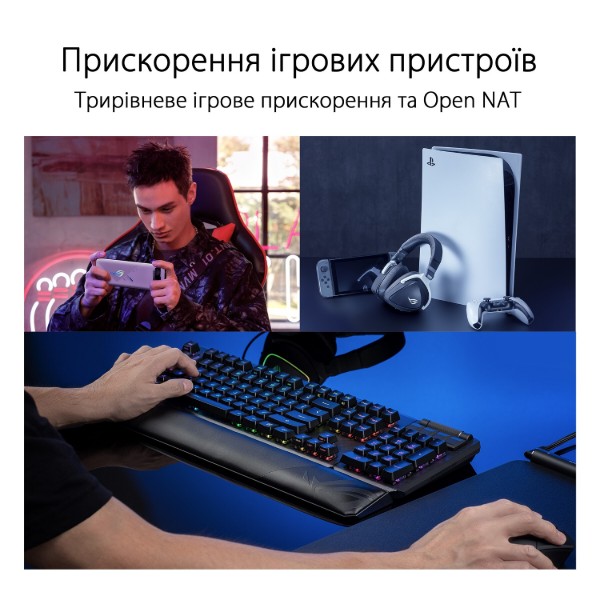 Фото - MESH система WiFi6 Asus ROG Rapture GT6 White (2-Pack)