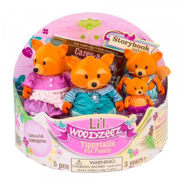 Фото - Колекційні фігурки набір Li'l Woodzeez Сім'я Лисичок (6483)