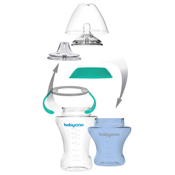 Фото - Поильник-непроливайка детский BabyOno Natural nursing 180 мл (3+) Розовый (1456/02)
