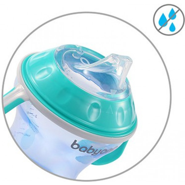 Фото - Поильник-непроливайка детский BabyOno Natural nursing 180 мл (3+) Мятный (1456/01)