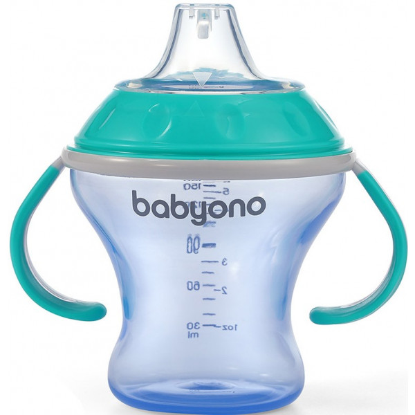 Фото - Поильник-непроливайка детский BabyOno Natural nursing 180 мл (3+) Мятный (1456/01)