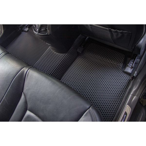 Фото - Килимки ворсові в салон авто EVAtech Standard для Hyundai Grandeur (HG) 2011-2017 5 покоління Sedan Korea чорний кант HY43648C5LA5VEB