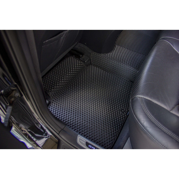Фото - Килимки ворсові в салон авто EVAtech Standard для Hyundai Grandeur (HG) 2011-2017 5 покоління Sedan Korea чорний кант HY43648C5LA5VEB
